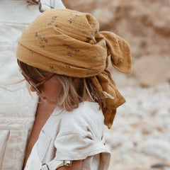 Copertina in mussola di cotone - Stampa Pappagalli Rose in April  