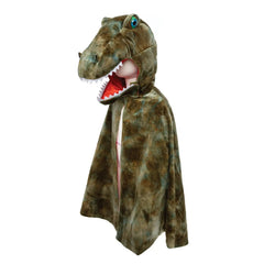 Mantello dinosauro con cappuccio T-Rex Great Pretenders  