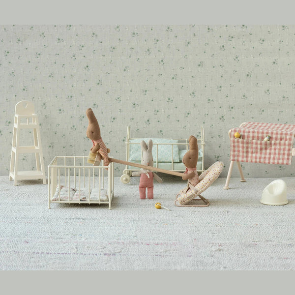 Coniglio, My - A scacchi rosso Maileg