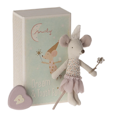 Topo fatina dei denti, sorellina in scatola di fiammiferi Maileg  