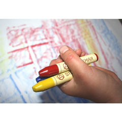 Set 16 Pastelli cera scatola legno Stockmar  