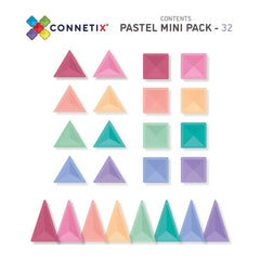 Connetix tiles costruzioni magnetiche 32 pezzi Pastel Mini Pack  