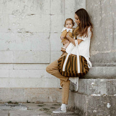 Borsa cambio Raphael Righe Cumino Rose in April  