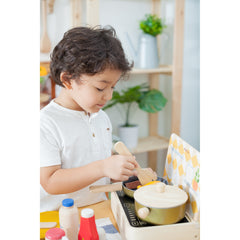 Gioco Utensili in Legno da Cucina - per Piccoli Chef Plan Toys