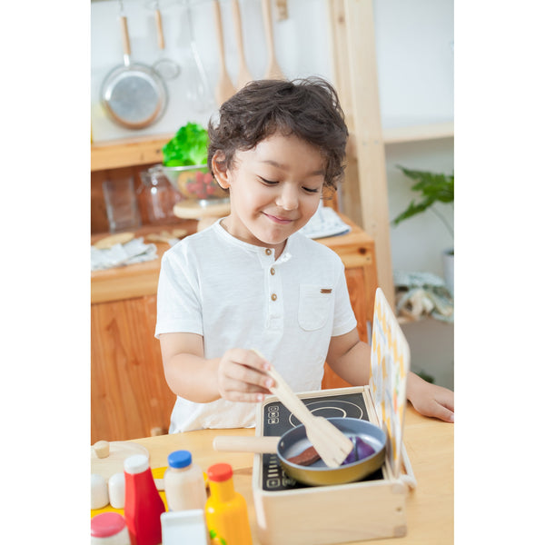 Gioco Utensili in Legno da Cucina - per Piccoli Chef Plan Toys