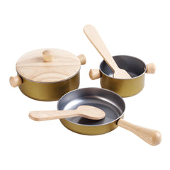 Gioco Utensili in Legno da Cucina - per Piccoli Chef Plan Toys