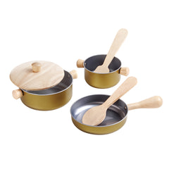 Gioco Utensili in Legno da Cucina - per Piccoli Chef Plan Toys