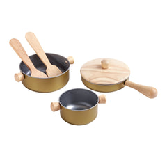 Gioco Utensili in Legno da Cucina - per Piccoli Chef Plan Toys