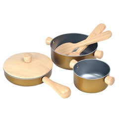 Gioco Utensili in Legno da Cucina - per Piccoli Chef Plan Toys