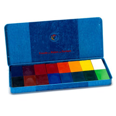 Set 16 mattoncini cera scatola latta Stockmar  