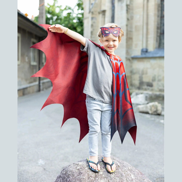 Mantello e maschera Spiderman Great Pretenders