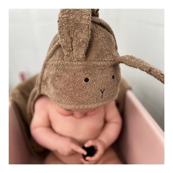 Asciugamano con Cappuccio Albert Rabbit oat Liewood  