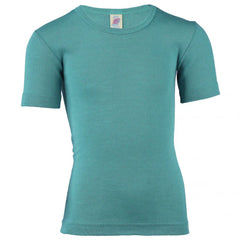 Maglia a Maniche Corte in Lana e Seta Kids Engel