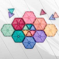 Connetix tiles costruzioni magnetiche 40 Pezzi Pastel Geometry Pack  