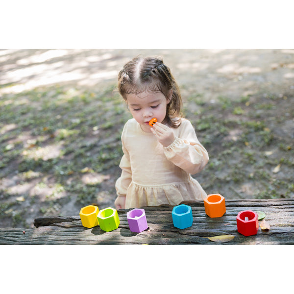 Gioco classificazione colori Beehives Plan Toys