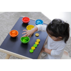 Coppette Sort & Count in Legno Plan Toys