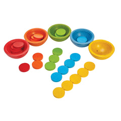 Coppette Sort & Count in Legno Plan Toys