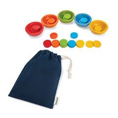 Coppette Sort & Count in Legno Plan Toys