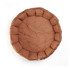 Sacco Portagiochi - Tappeto Gioco Imbottito e Baby Nest 3 in 1 in 100% Cotone Bio - Tawny Brown  