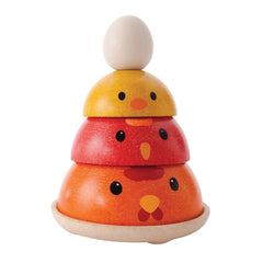 Gioco impilabile equilibrio gallina Plan Toys