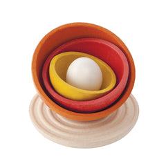 Gioco impilabile equilibrio gallina Plan Toys