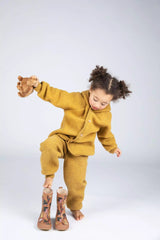 Pantaloni in Pile di 100% Lana Merino Engel