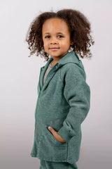 Giacca con cappuccio Baby Walk in 100% lana merino Engel