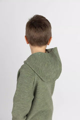 Giacca con cappuccio Baby Walk in 100% lana merino Engel