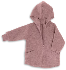 Giacca con cappuccio Baby Walk in 100% lana merino Engel