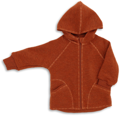 Giacca con cappuccio Baby Walk in 100% lana merino Engel