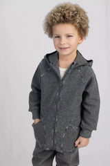 Giacca con cappuccio Baby Walk in 100% lana merino Engel