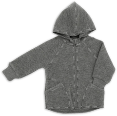 Giacca con cappuccio Baby Walk in 100% lana merino Engel