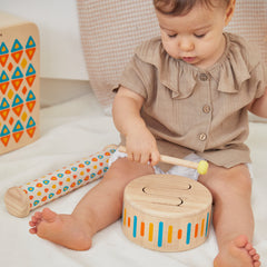 Tamburo legno solid drum Plan Toys