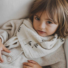 Copertina in mussola di cotone - Stampa Oche Rose in April  