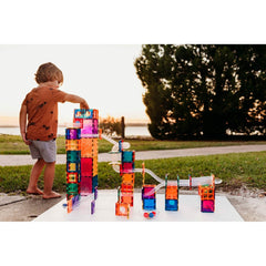 Connetix tiles costruzioni magnetiche 92 Pezzi Ball Run Pack  