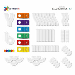 Connetix tiles costruzioni magnetiche 92 Pezzi Ball Run Pack  