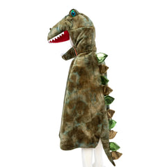 Mantello dinosauro con cappuccio T-Rex Great Pretenders  