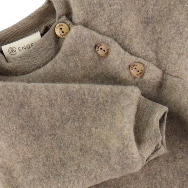 Maglione Lana Merino con bottoni in legno Engel
