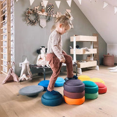 Set 6 Elementi Impilabili + Tavola - Rainbow Set Classic  