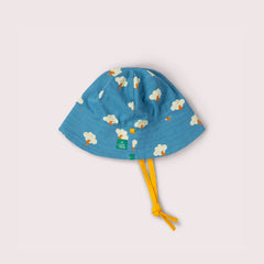 Cappello in Cotone Biologico reversibile - Nuvole Little Little Green Radicals
