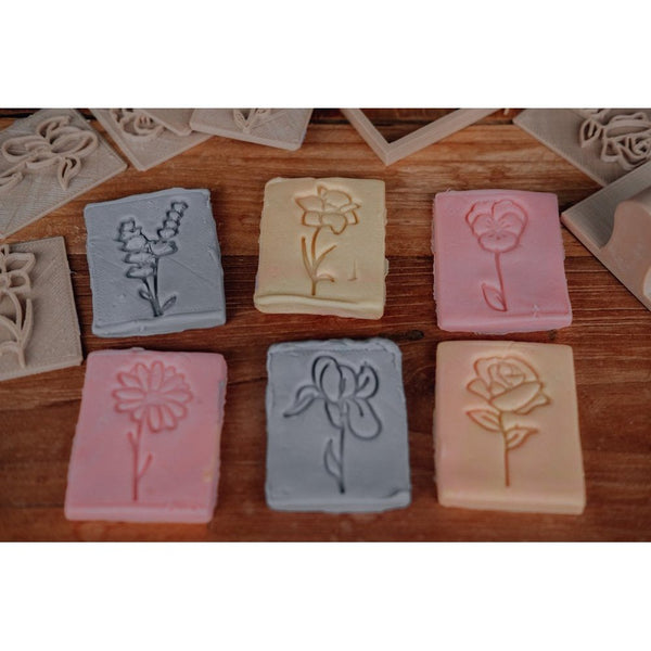 Set di timbri ecologici a forma di Fiore (senza manico) Kinfolk & Co  