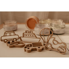 Set 6 formine mini automezzi eco cutter Kinfolk & Co  