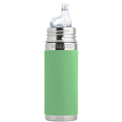 Biberon in Acciaio con Beccuccio in silicone – 325ml Pura