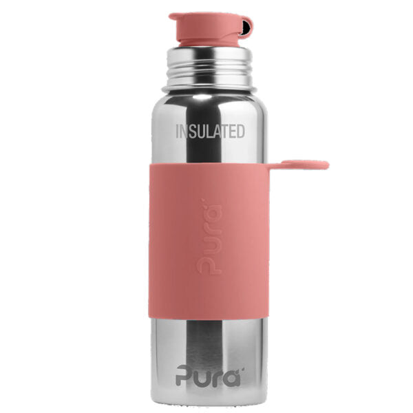 Bottiglia Termica in Acciaio con Tappo Sport in Silicone – 650m Pura