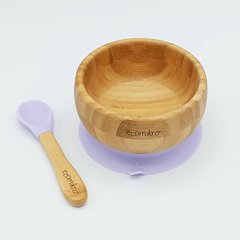 Ciotola con cucchiaio in Bambù  Ecomikro