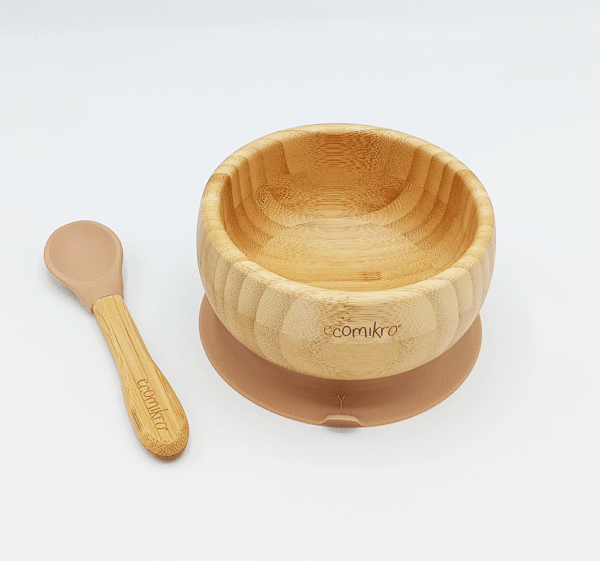 Ciotola con cucchiaio in Bambù  Ecomikro