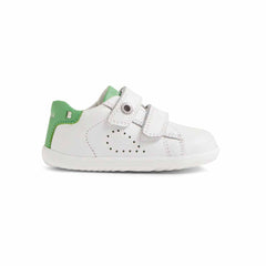 Step Up Maverick White-Retro Green Bobux