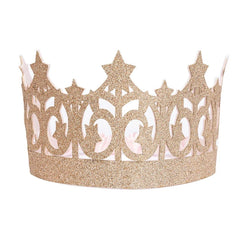 Corona glitterata dorata Great Pretenders