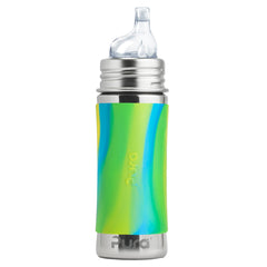 Biberon in Acciaio con Beccuccio in silicone – 325ml Pura