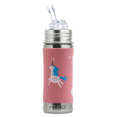 Biberon in Acciaio con Cannuccia in silicone – 325ml Pura